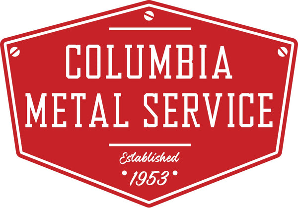 logo for columbia metal service established 1953