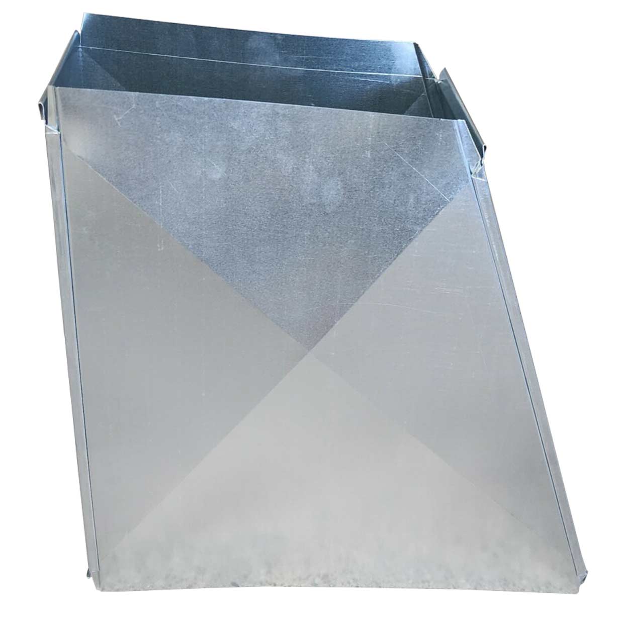 sheet metal duct in rectangular box shape