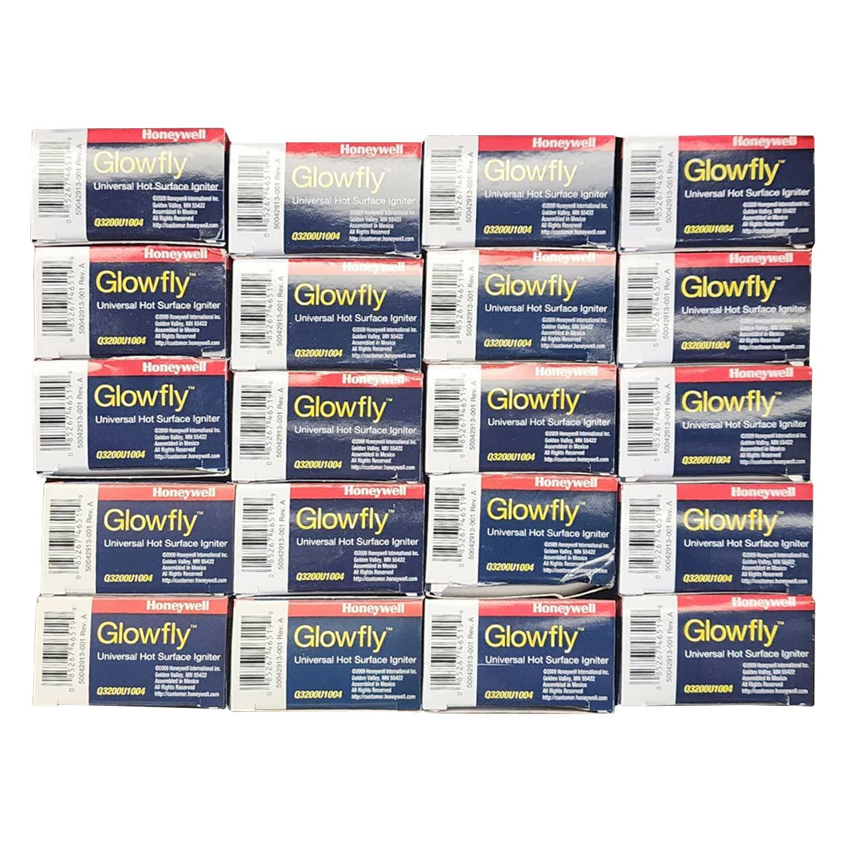 stacks of glowfly boxes