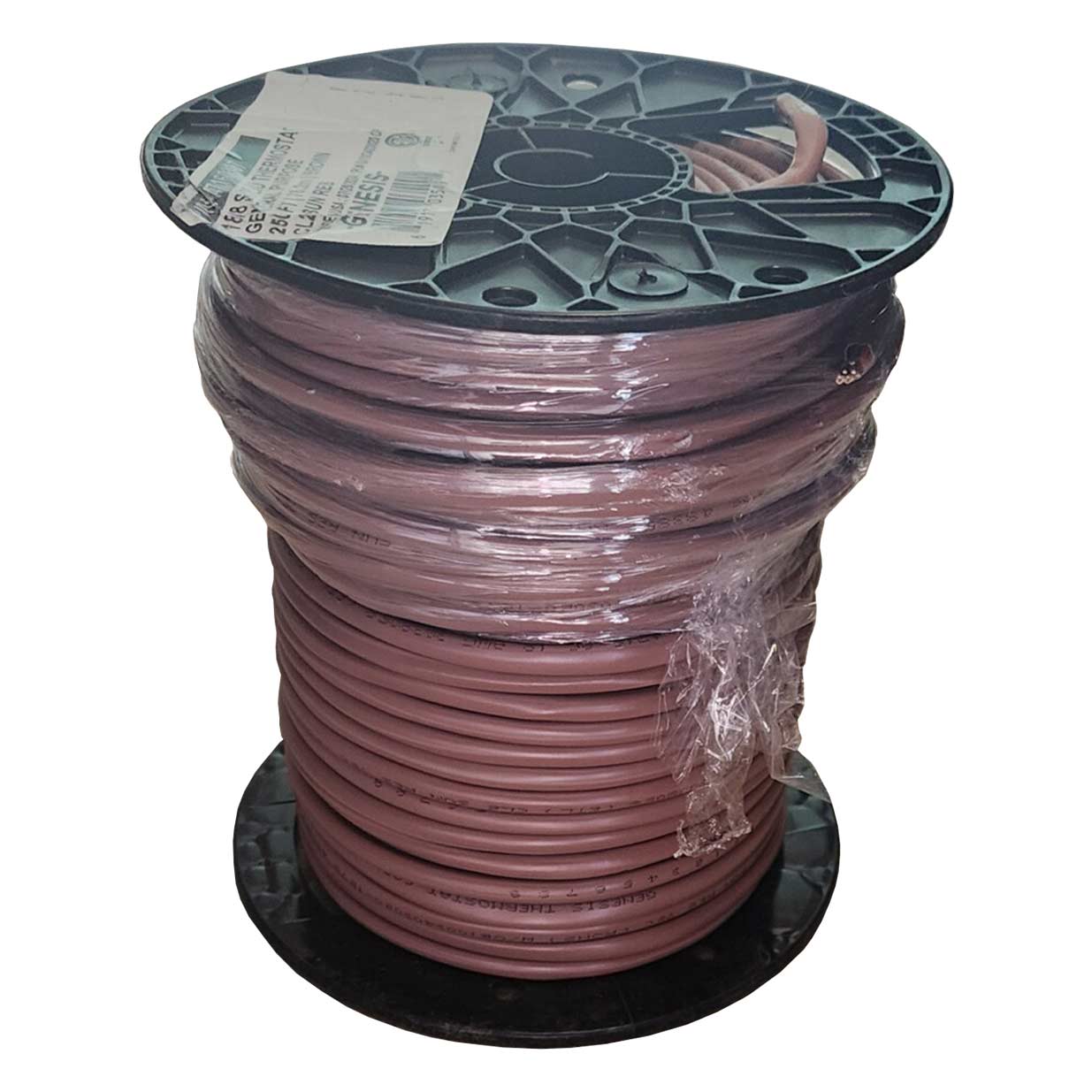 large roll of wire on spool
